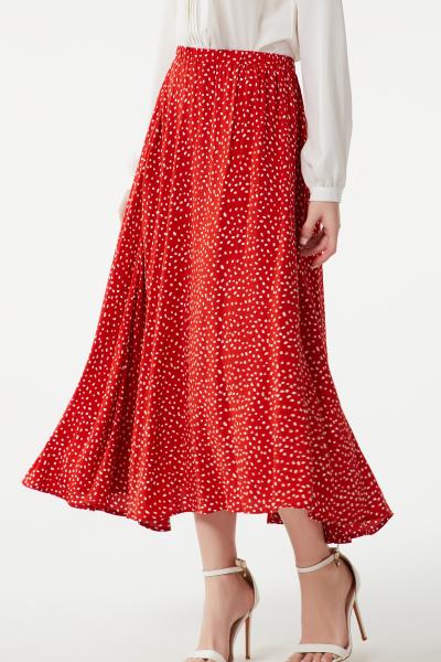 Damen Midirock rot